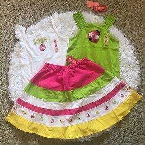 NEW Vintage Gymboree Pretty Lady Lot Ladybug